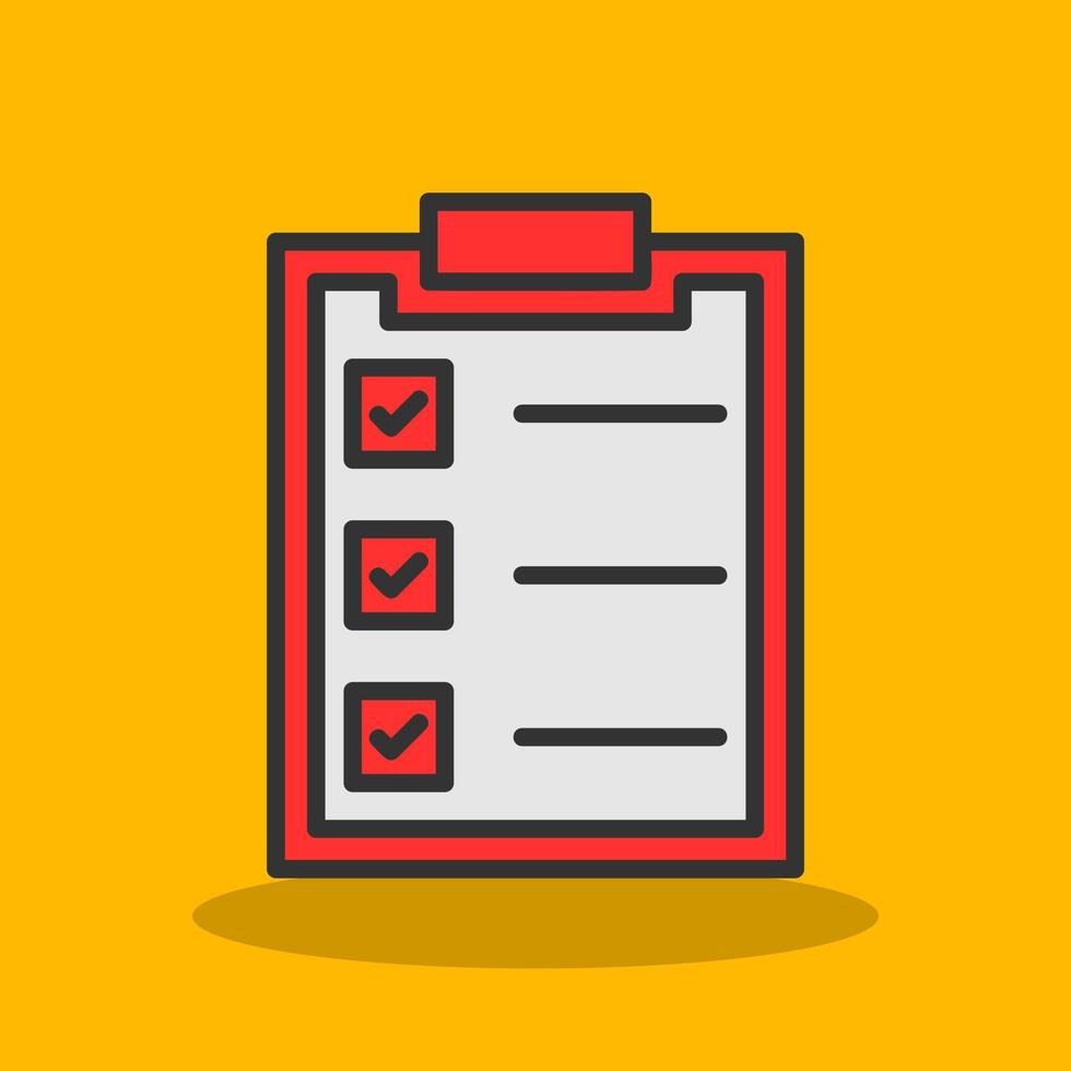 diseño de icono de vector de lista de verificación