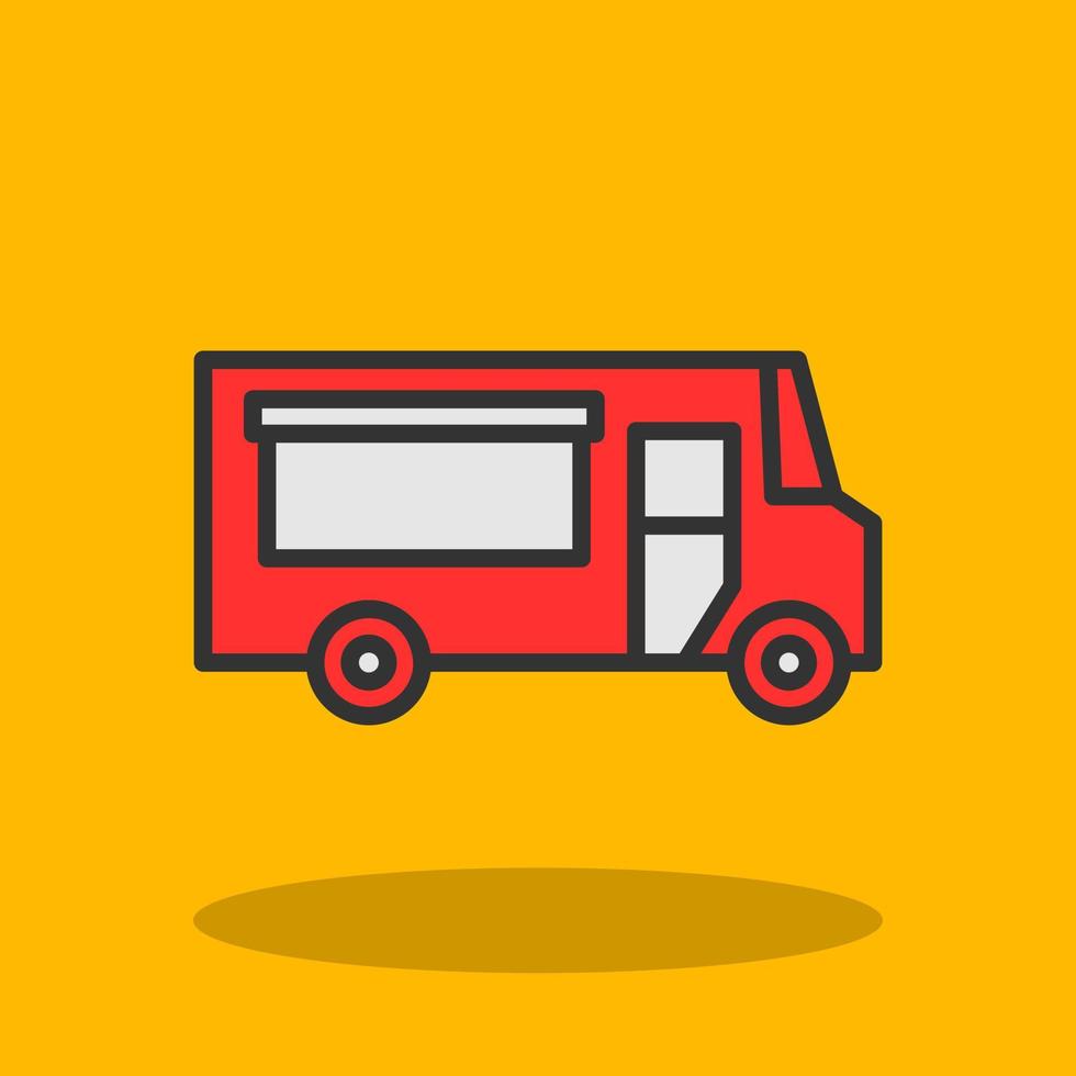 Food Truck Vector Icon Design