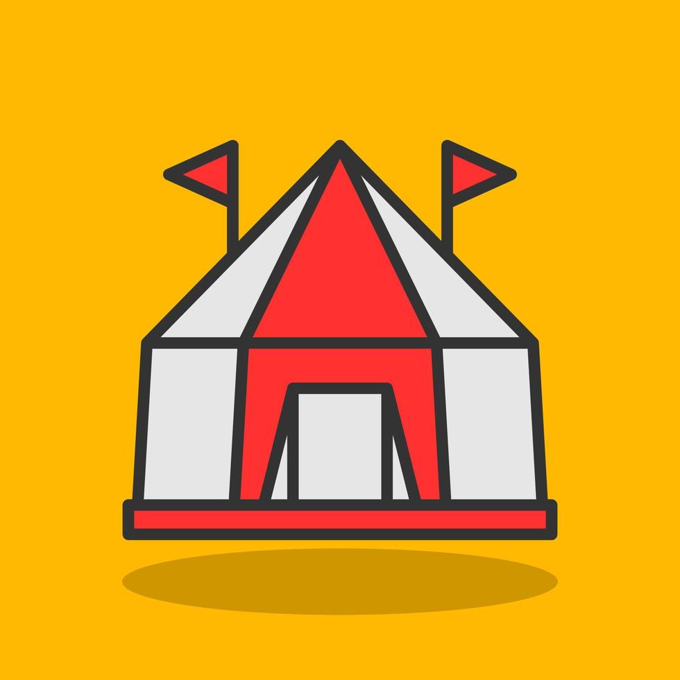 diseño de icono de vector de carpa de circo