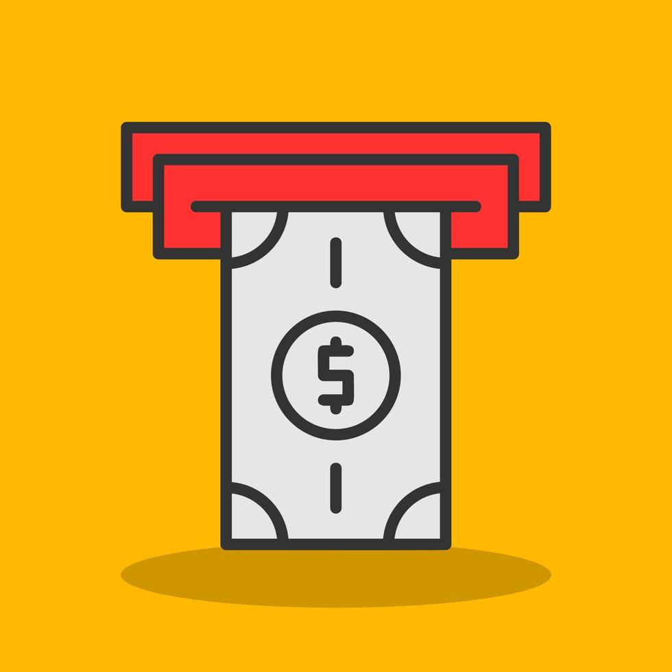 Money Withdrawal Vector Icon Design