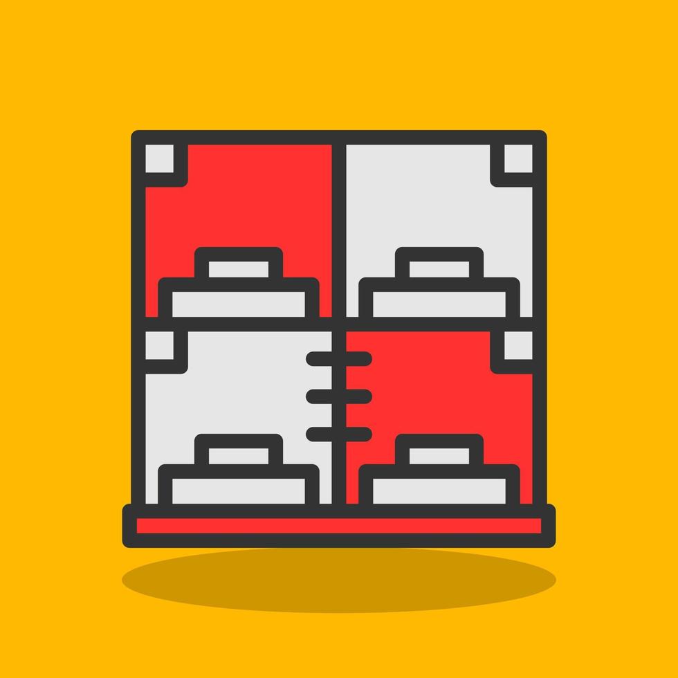 Capsule Hotel Vector Icon Design