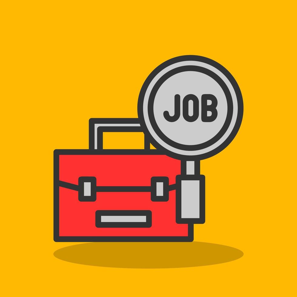 Job Search Vector Icon Design