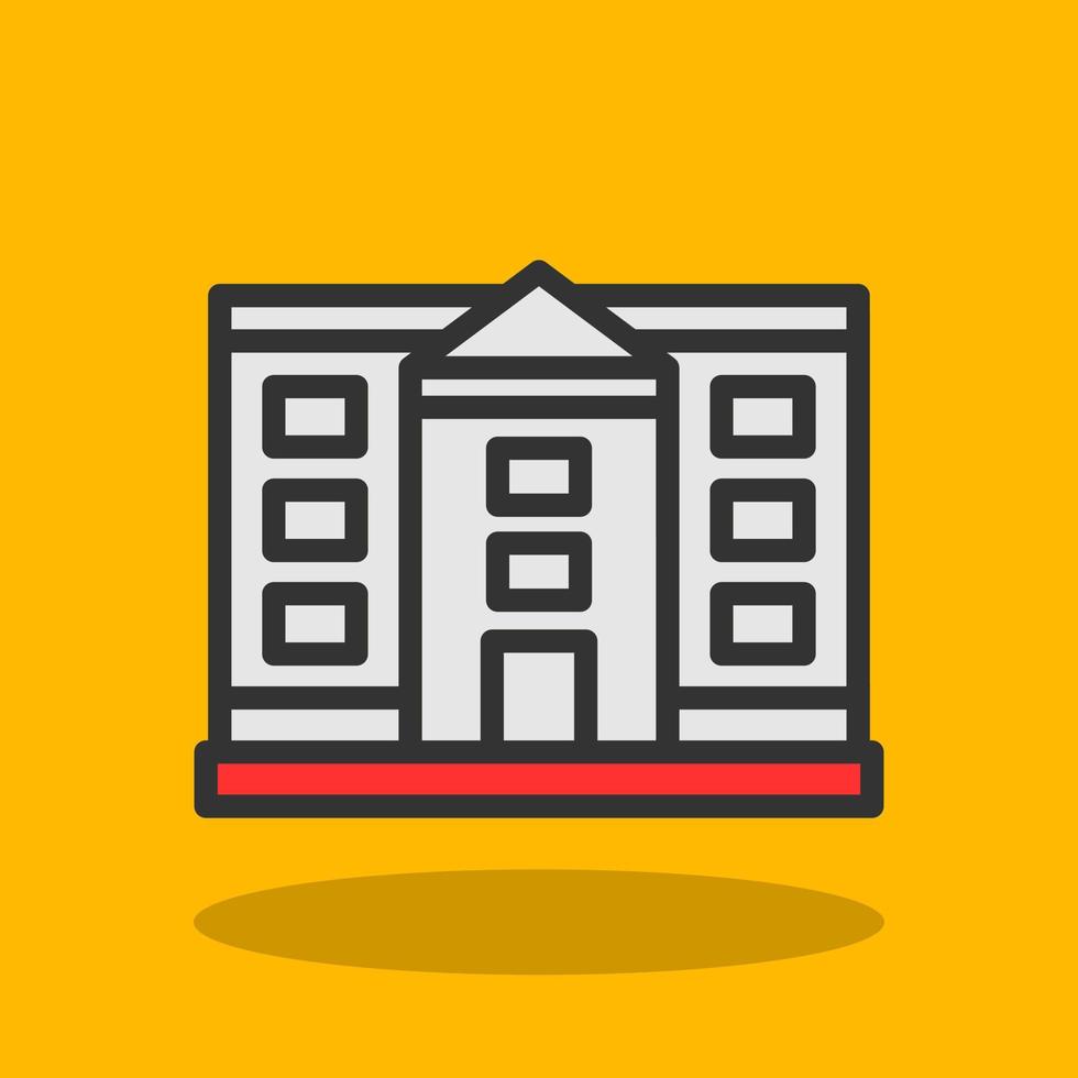 White House Vector Icon Design