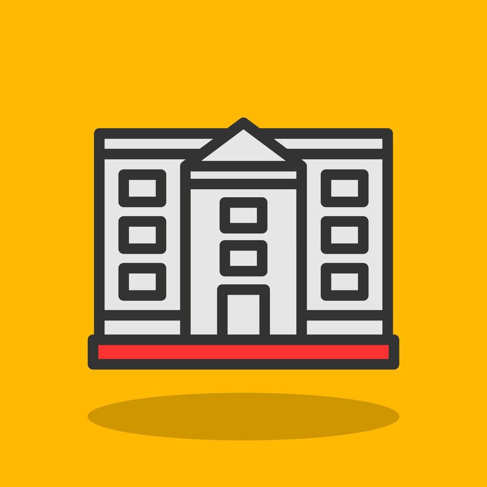 White House Vector Icon Design