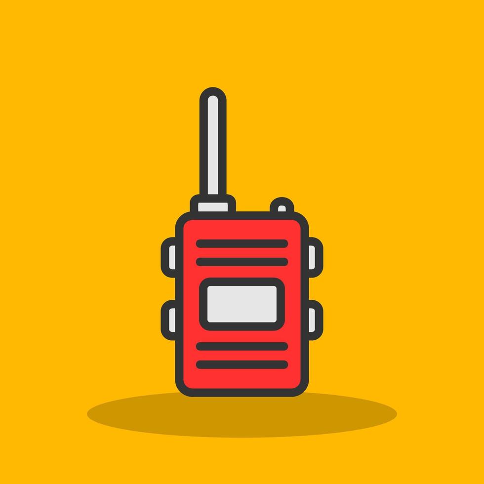 diseño de icono de vector de walkie talkie