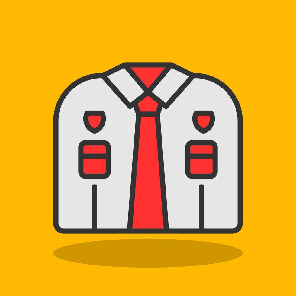 Police Uniform Vector Icon Design