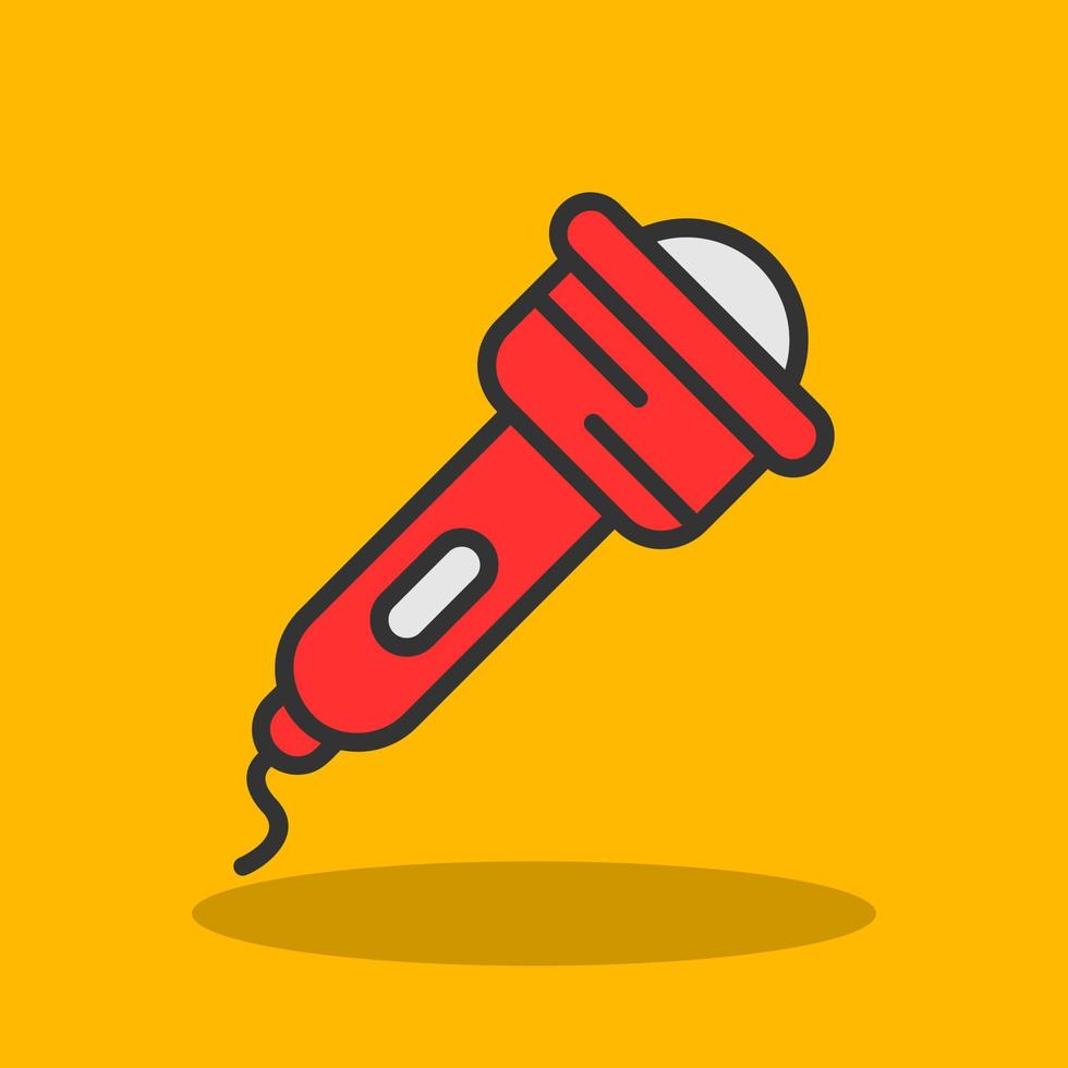 Flashlight Vector Icon Design