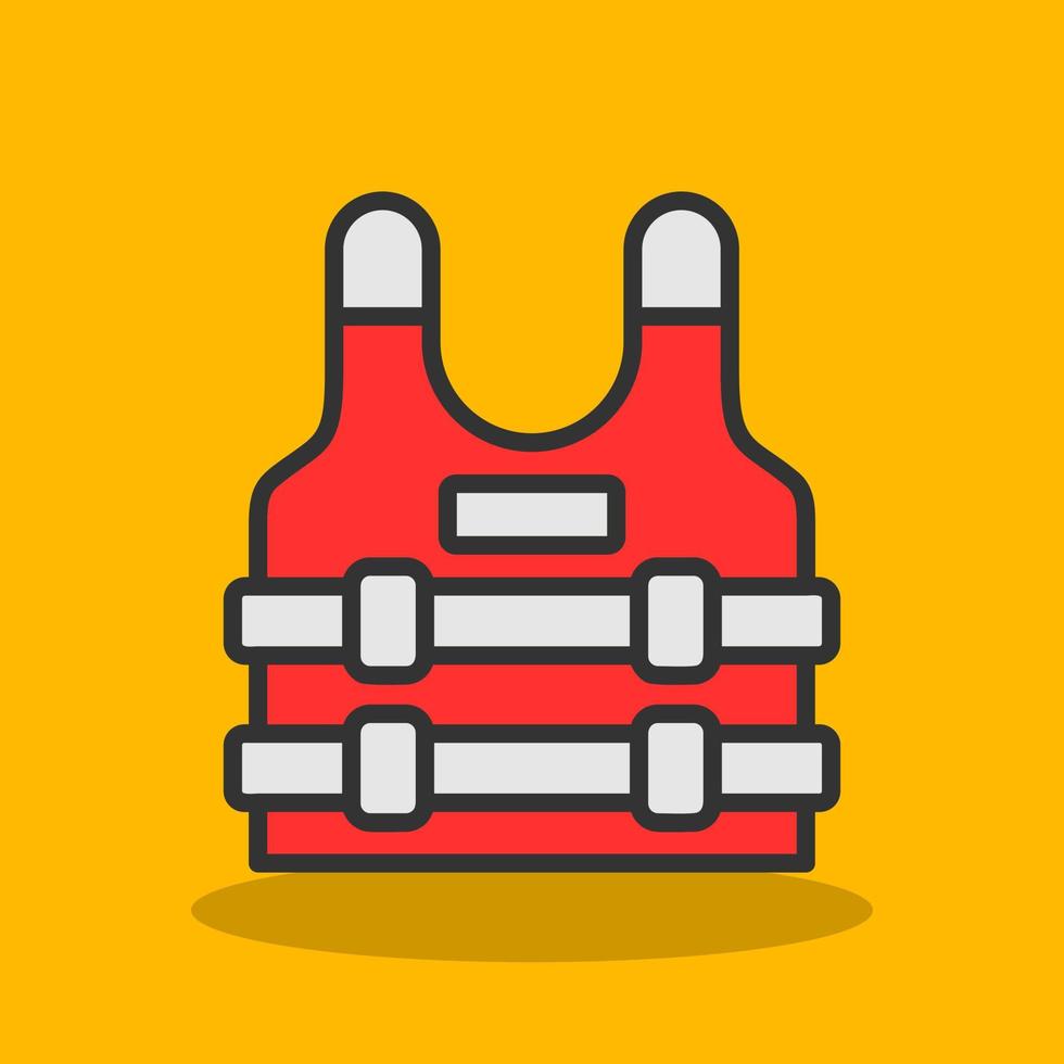 Bulletproof Vest Vector Icon Design