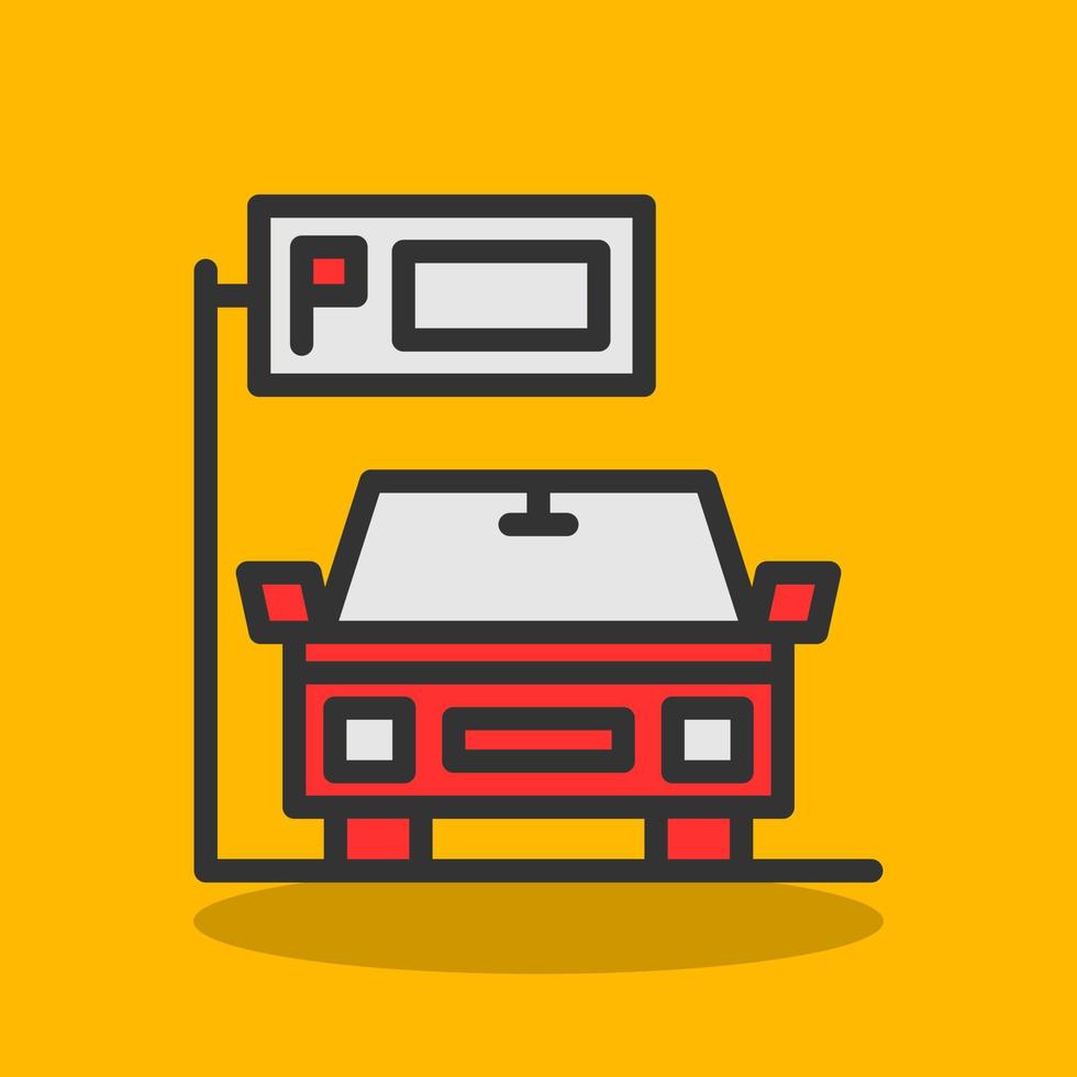 Parking Vector Icon Design