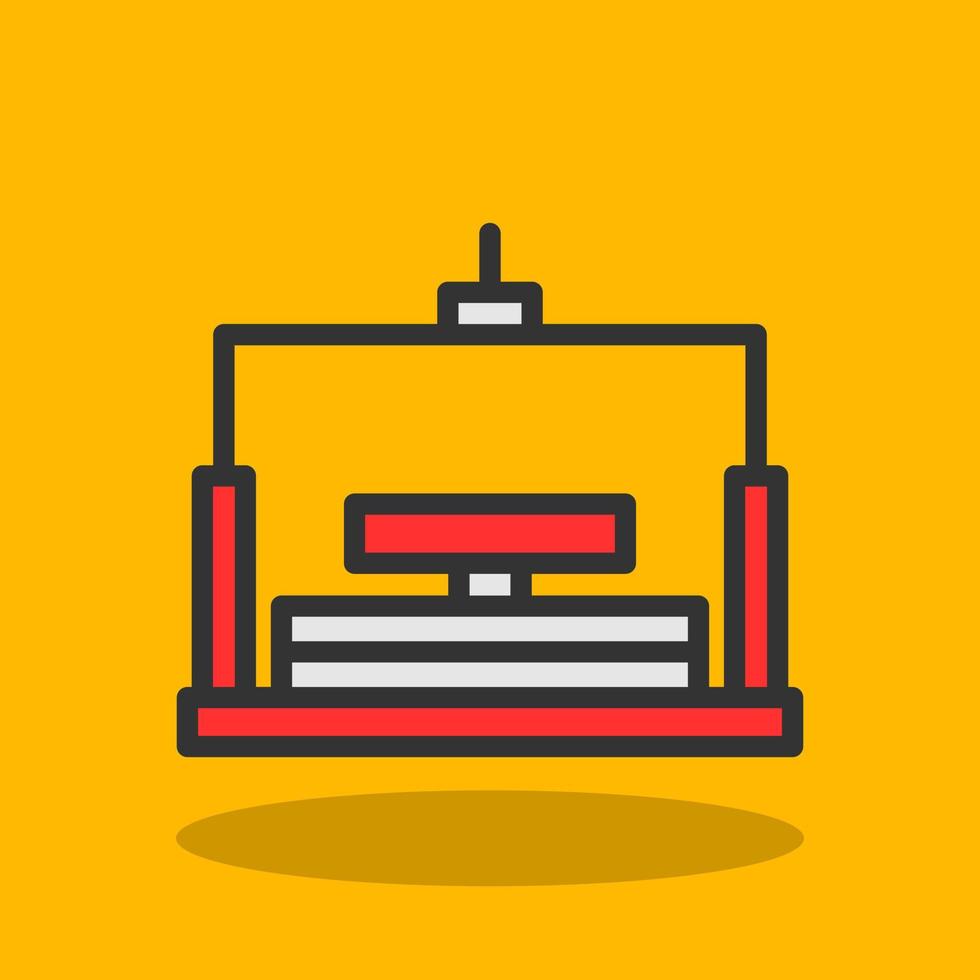 Chairlift Vector Icon Design