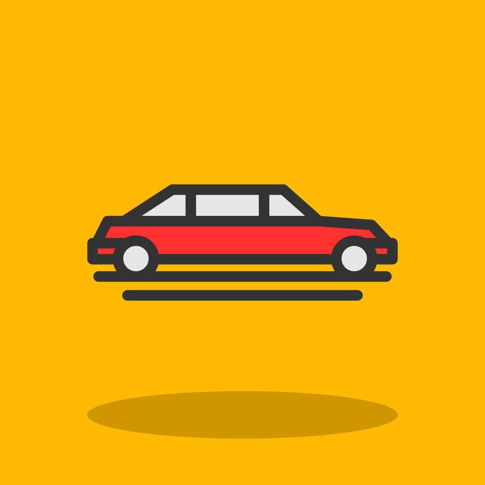 Limousine Vector Icon Design