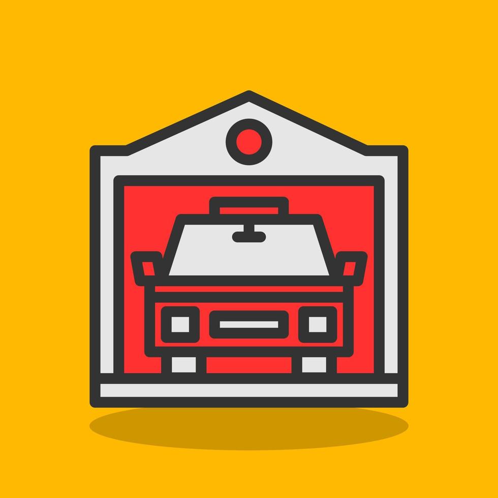 Garage Vector Icon Design