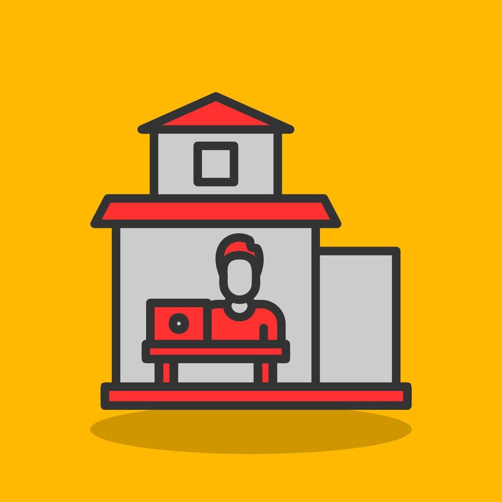 Work From Home Vector Icon Design