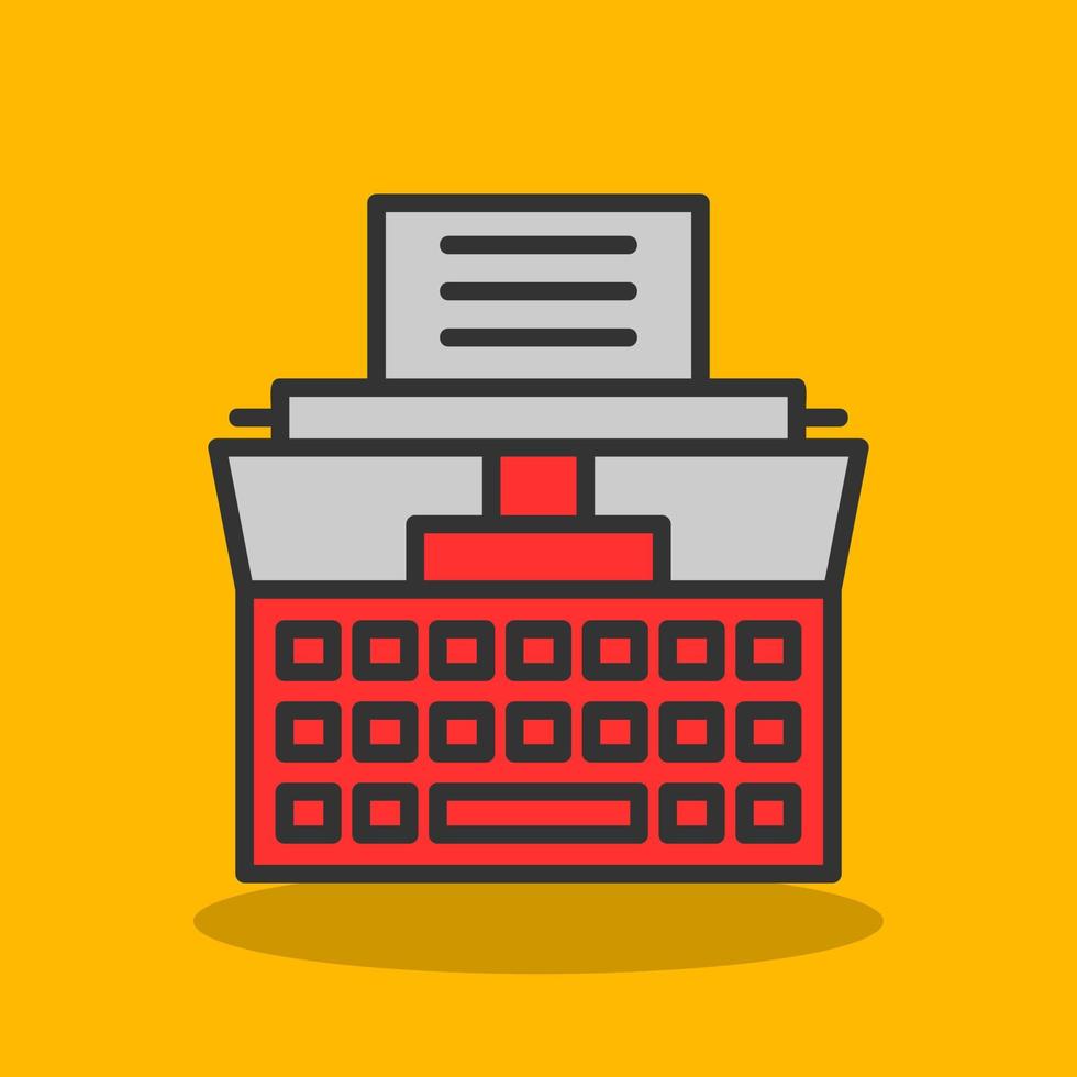 Typewriter Vector Icon Design