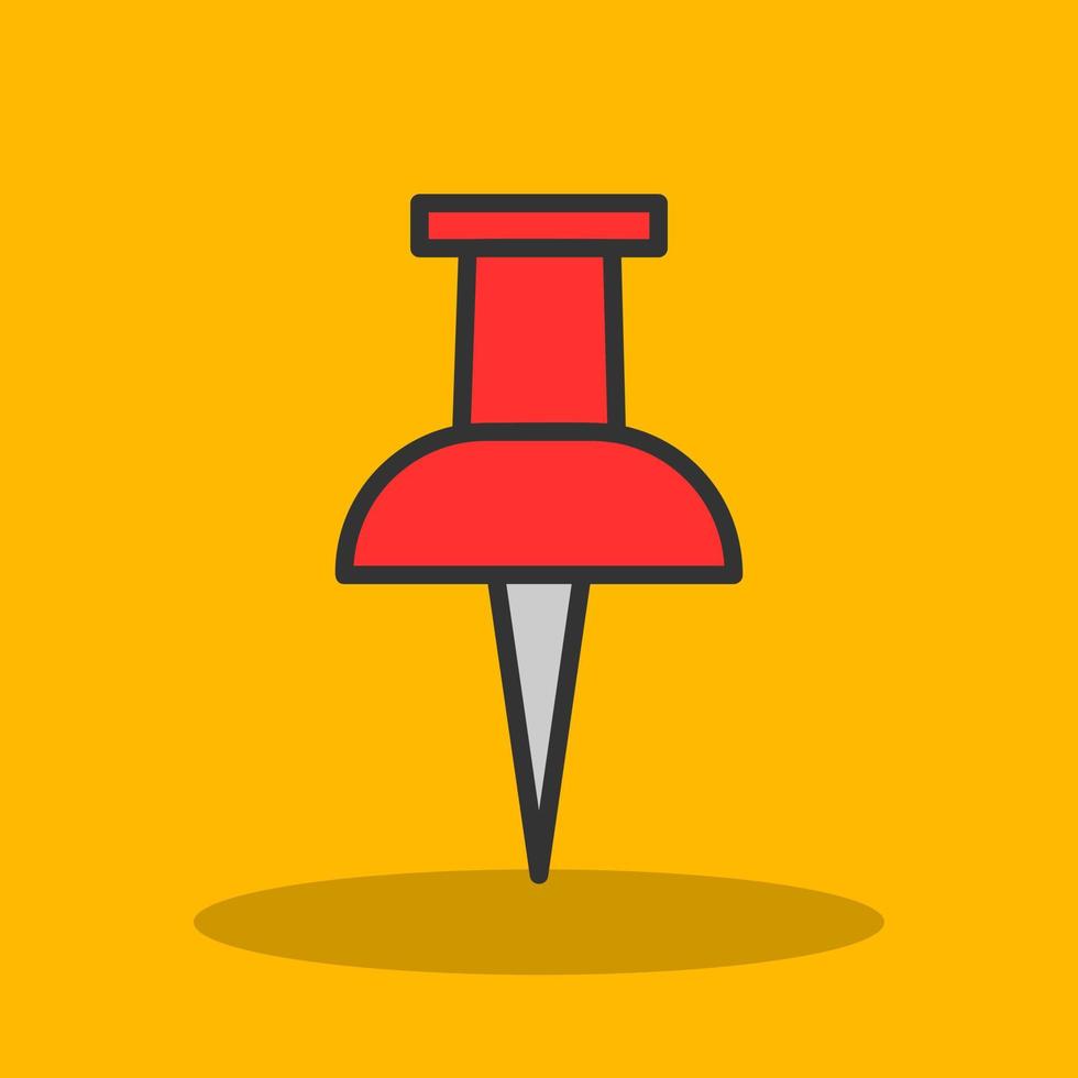 Push Pin Vector Icon Design