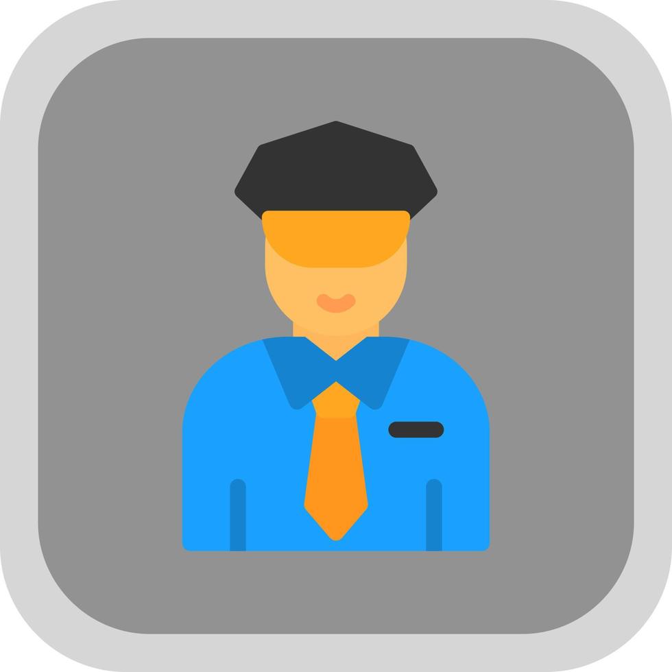 Security Guard Vector Icon Design