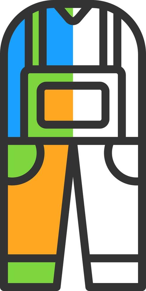 Coverall Vector Icon Design