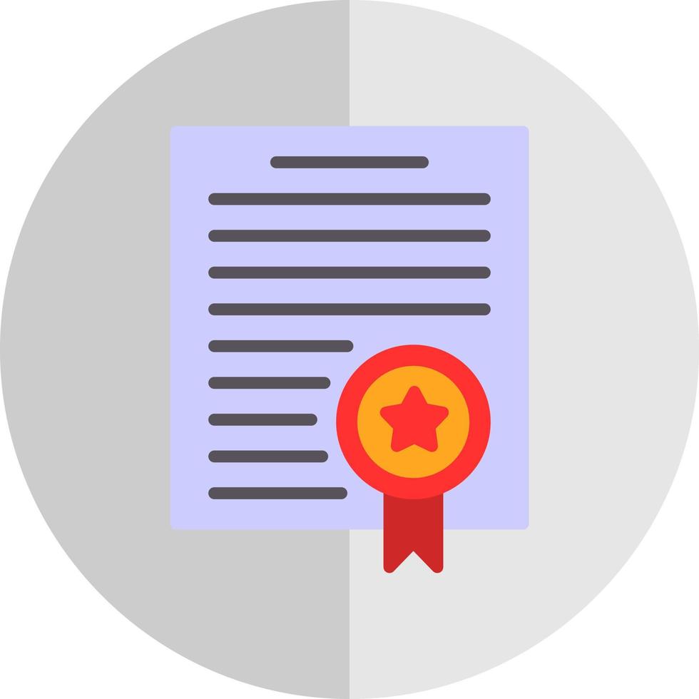 Certificate Vector Icon Design