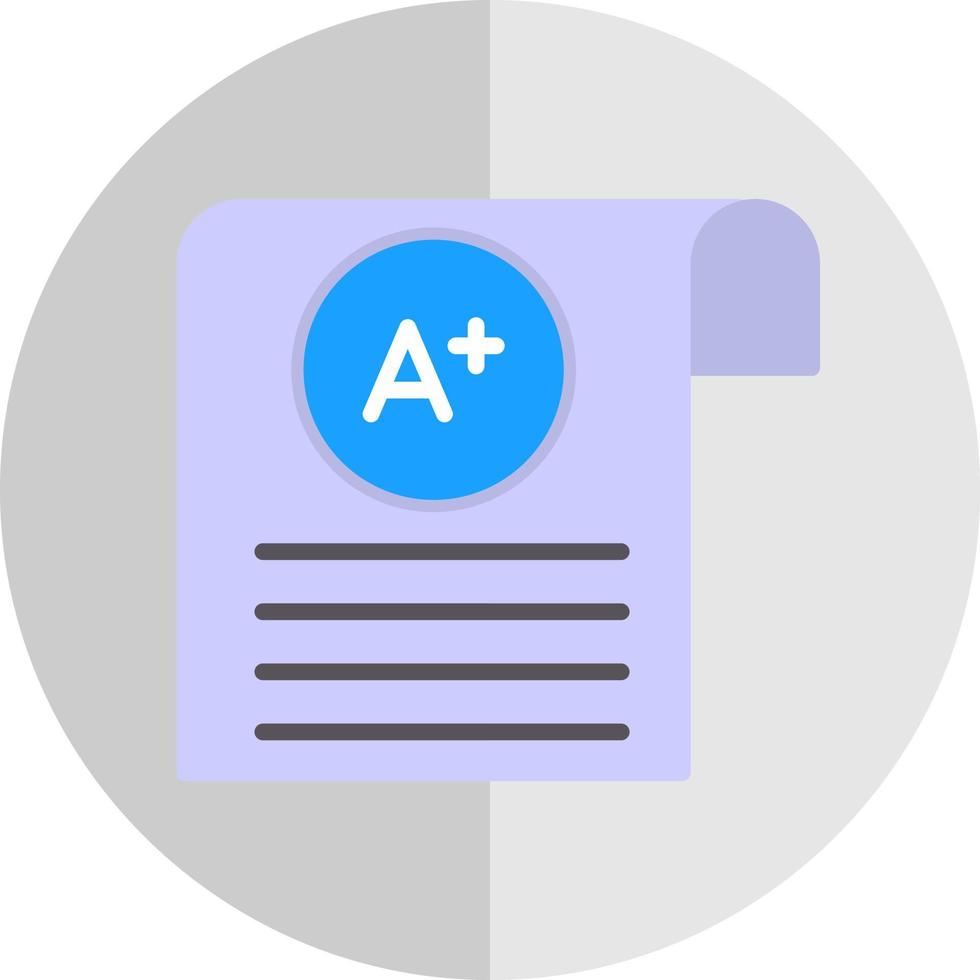 Student Grades Vector Icon Design