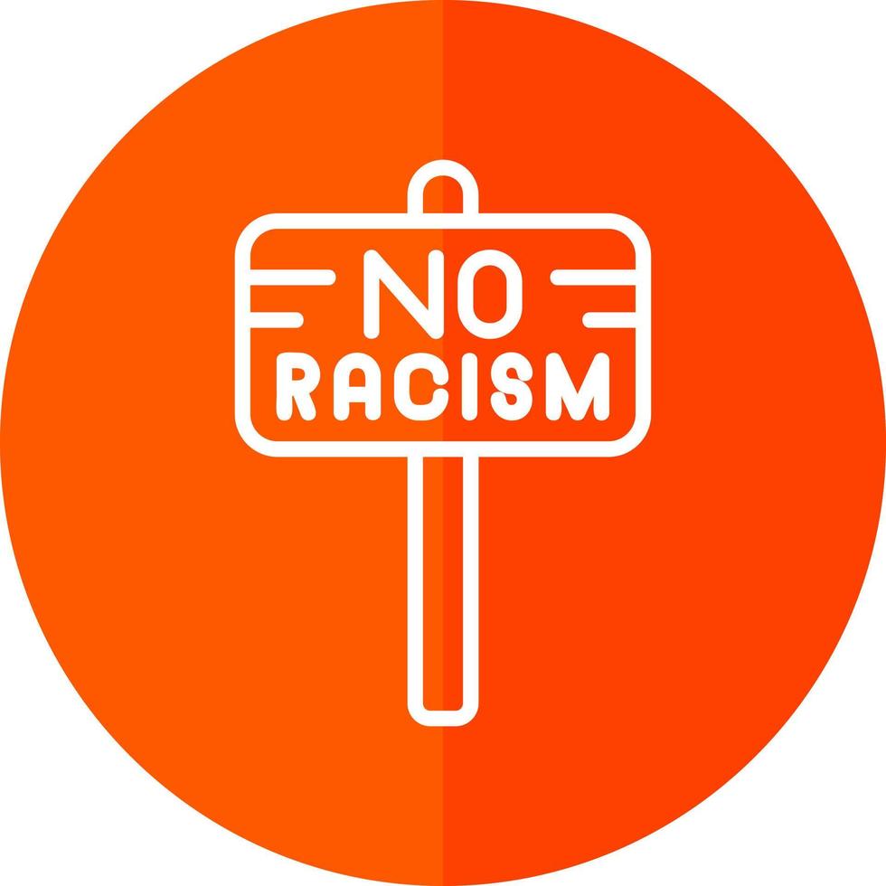 No Racism Vector Icon Design