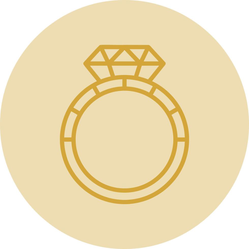 Diamond Ring Vector Icon Design