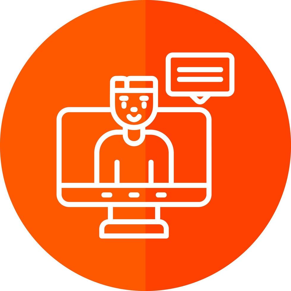 Virtual Event Vector Icon Design