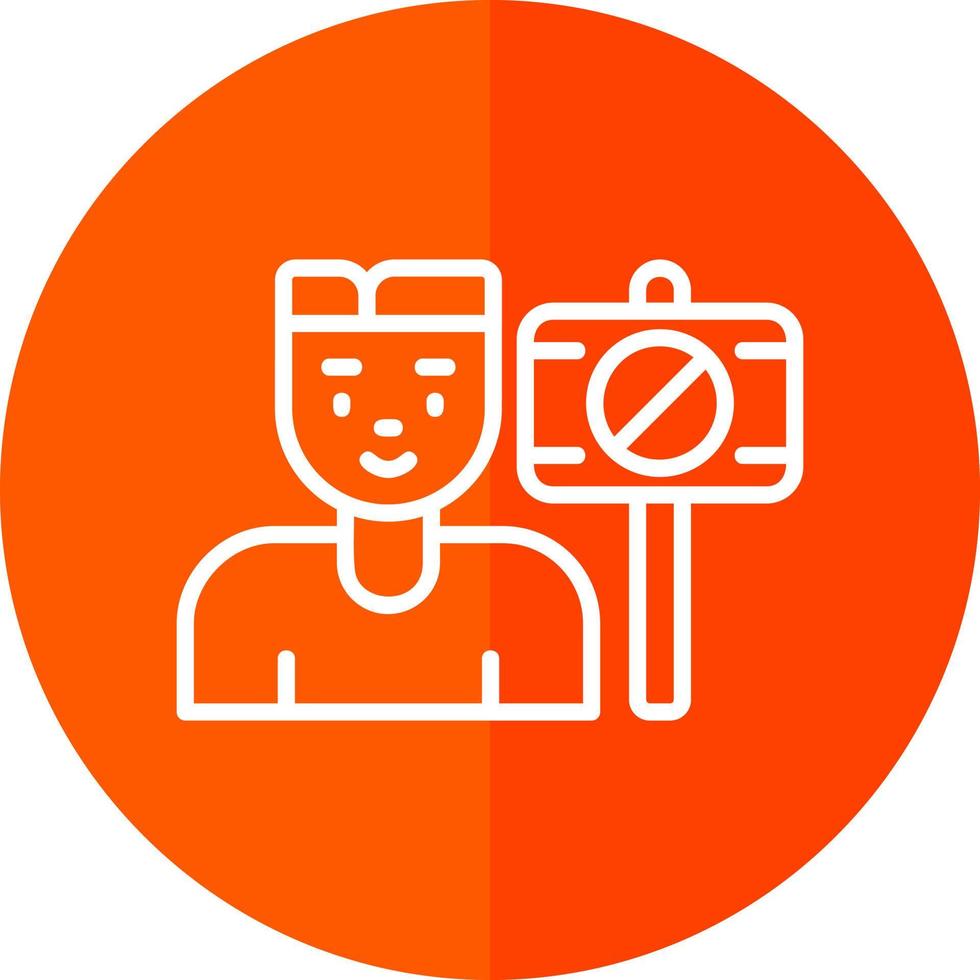 Protester Vector Icon Design