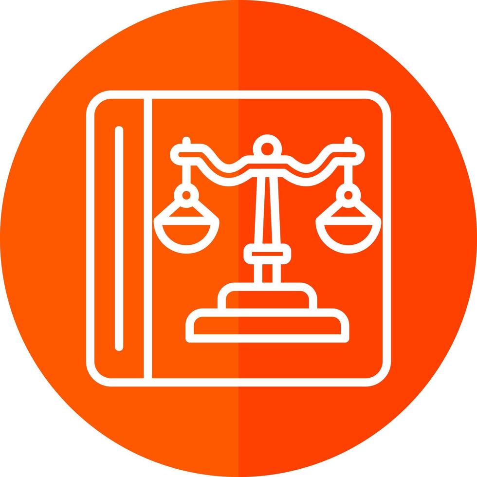 Law Book Vector Icon Design