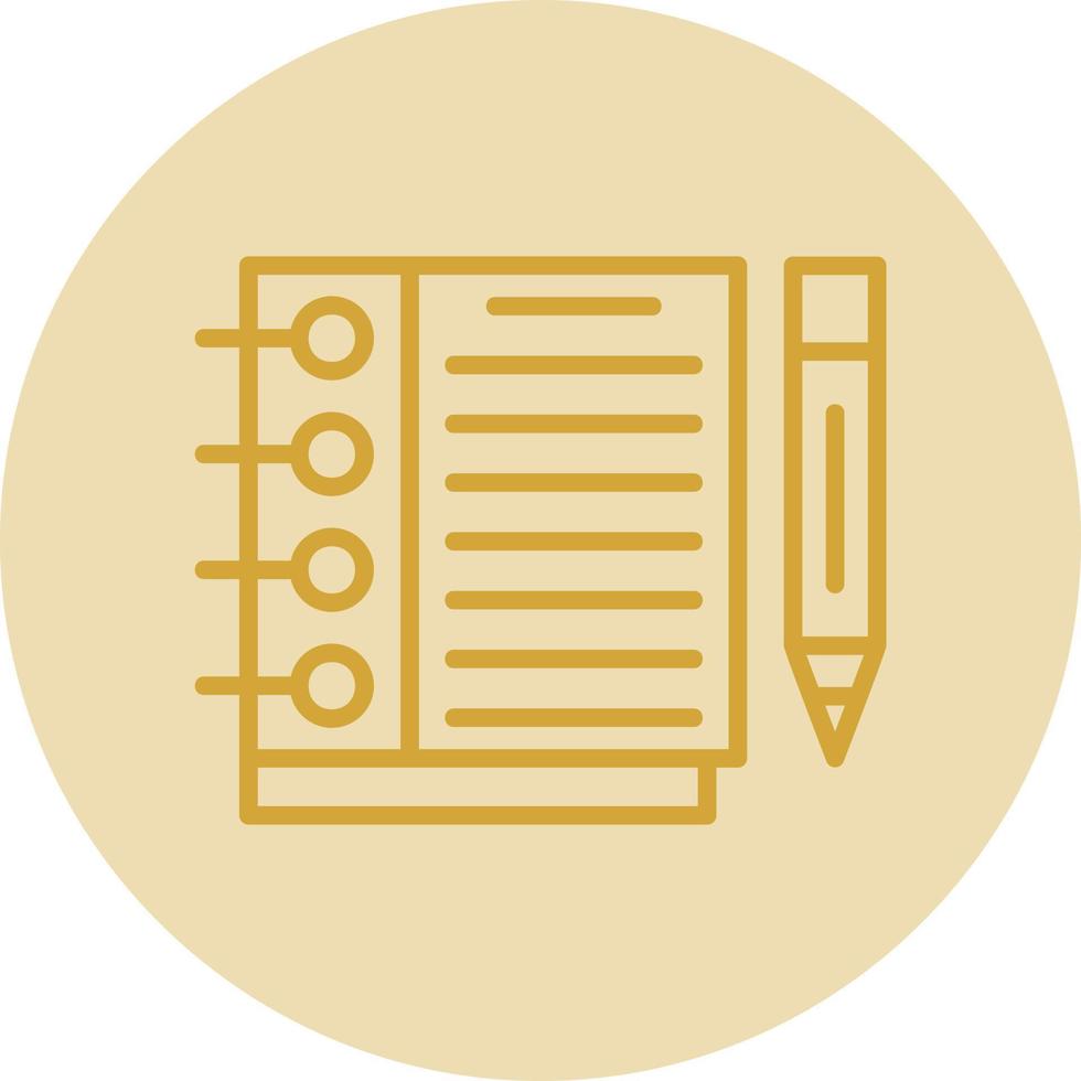 Sketchbook Vector Icon Design