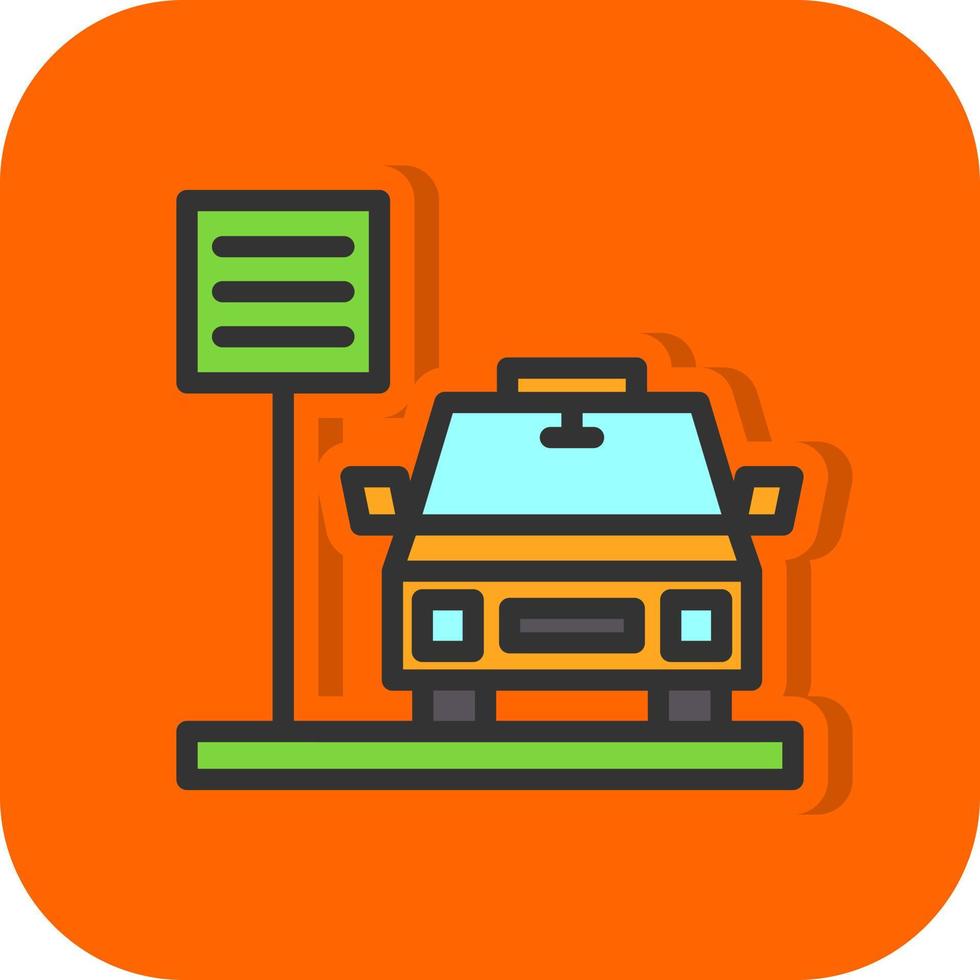 Taxi Vector Icon Design