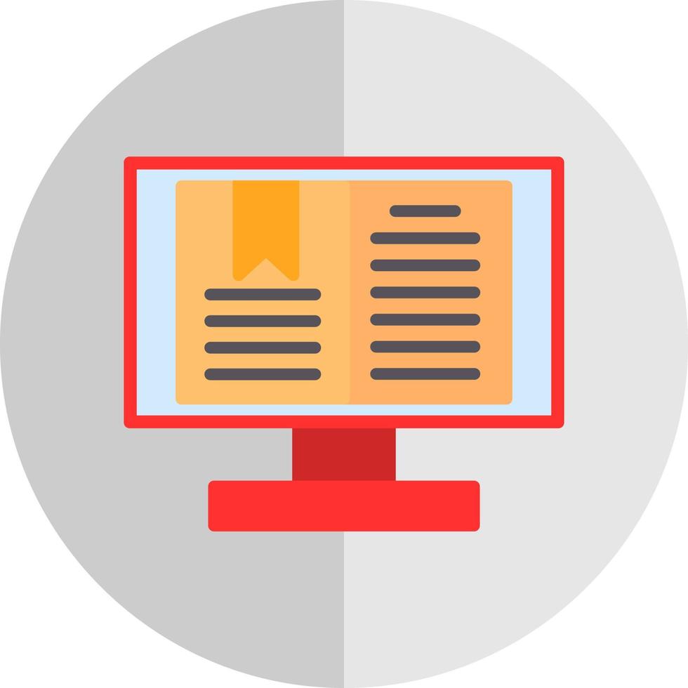 Digital Book Vector Icon Design