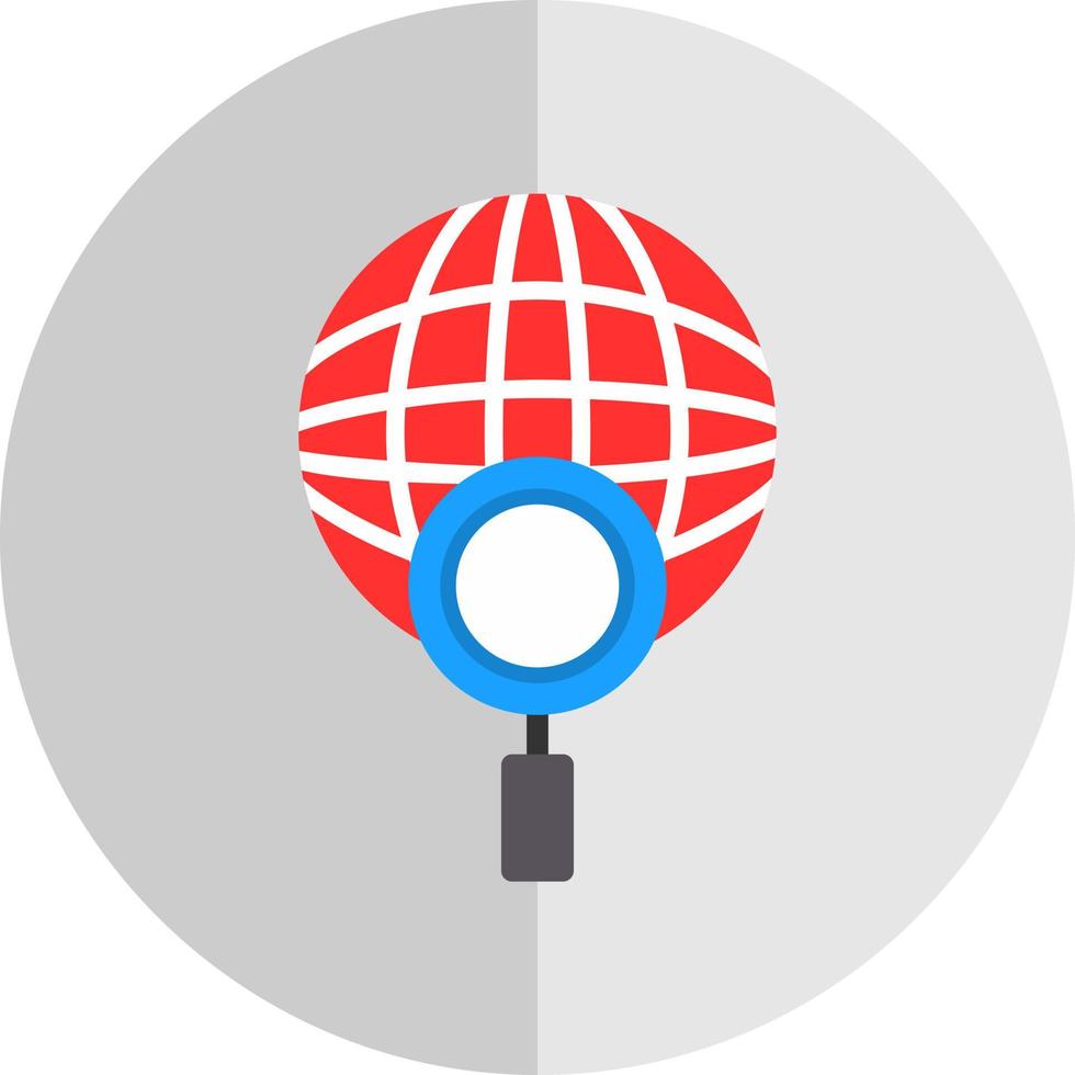 diseño de icono de vector de búsqueda global