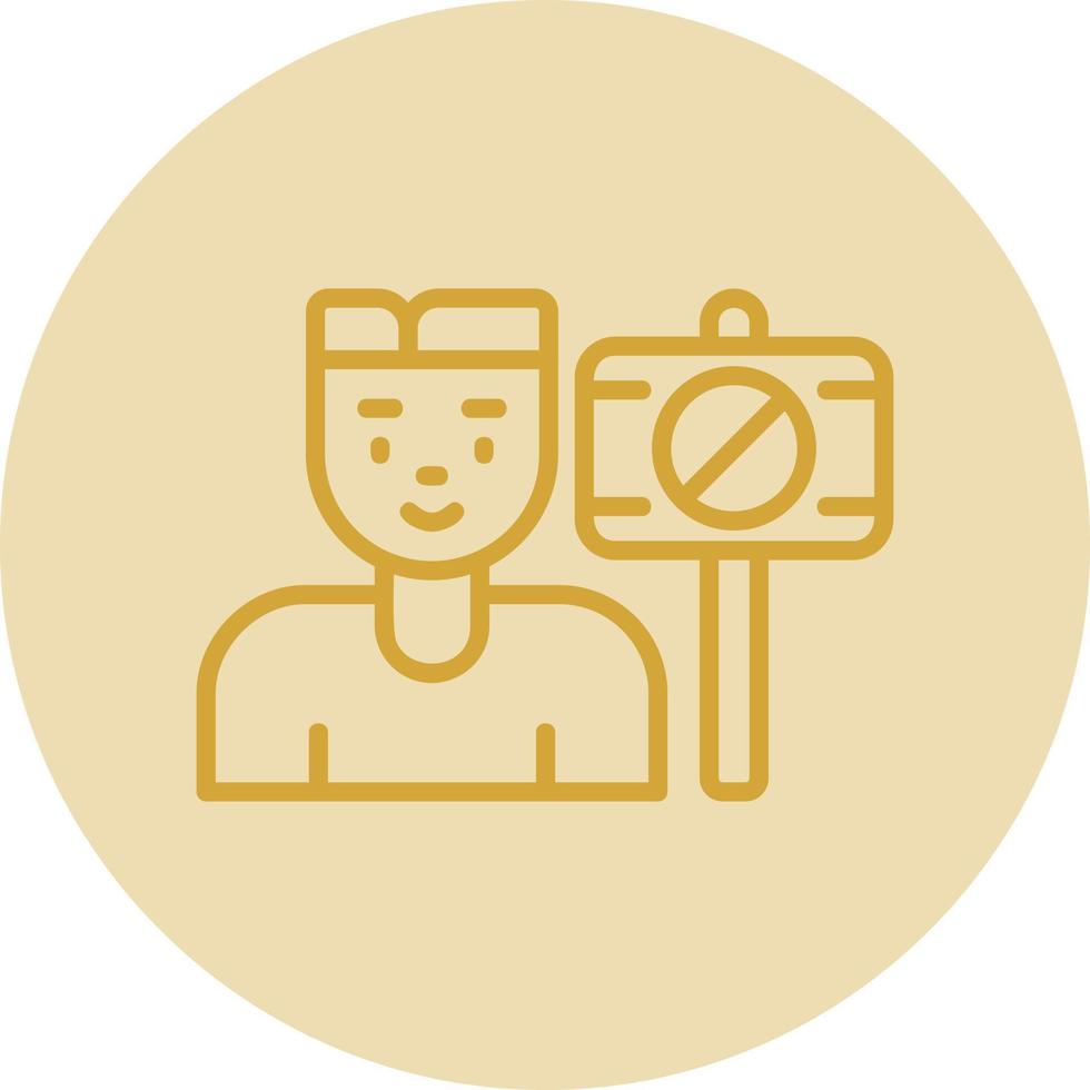 Protester Vector Icon Design