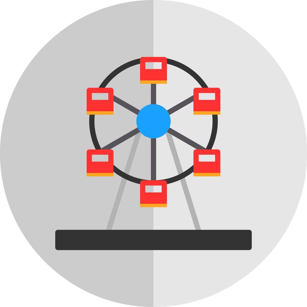 Ferris Wheel Vector Icon Design