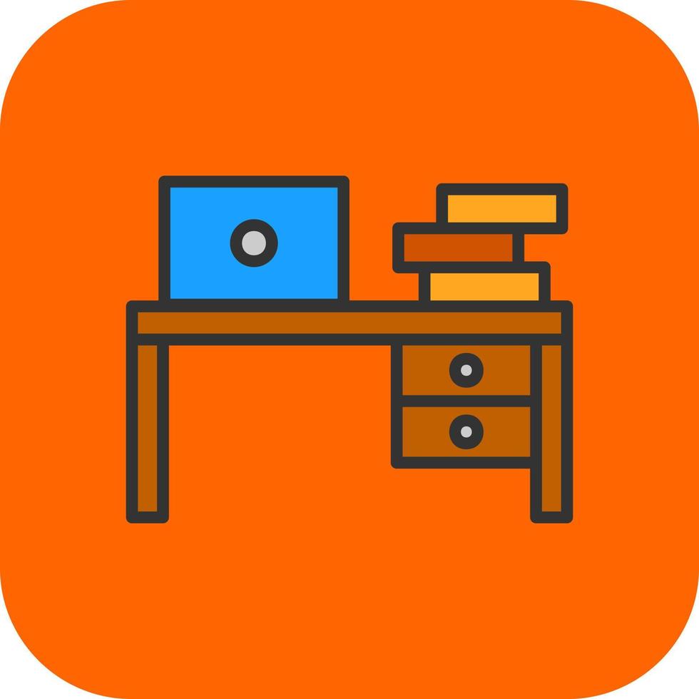Work Table Vector Icon Design