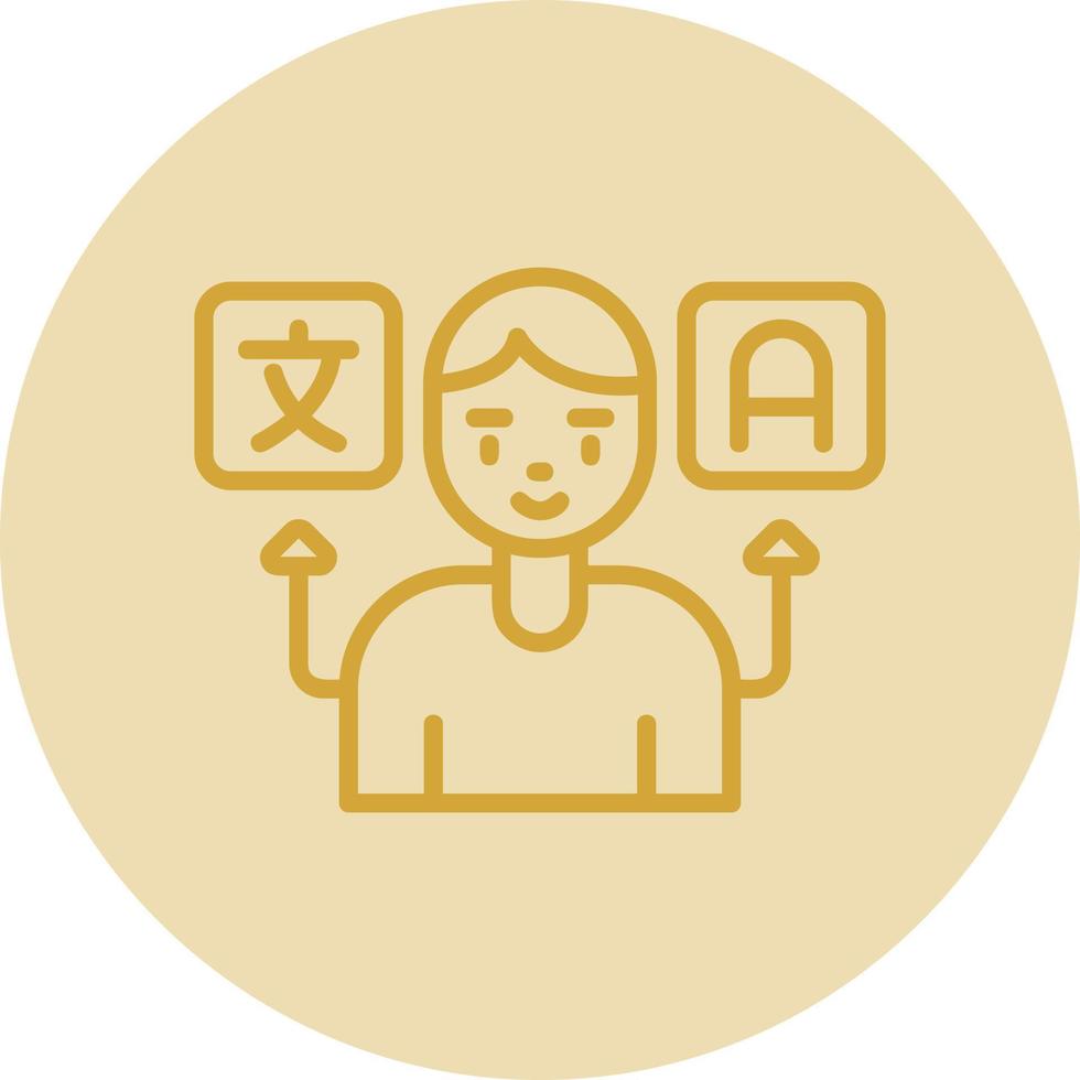 Translator Vector Icon Design