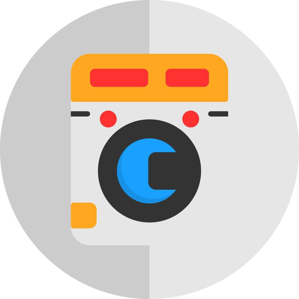 Washing Machine Vector Icon Design