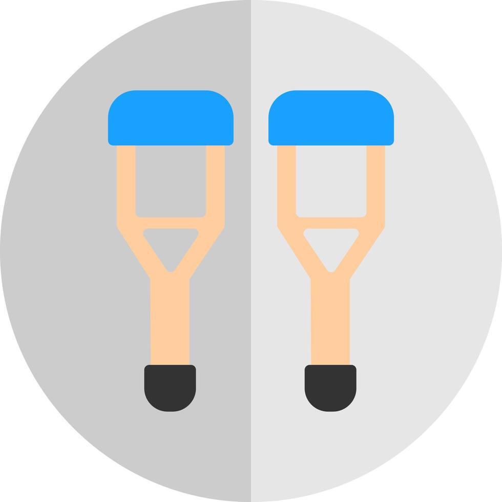 Crutch Vector Icon Design