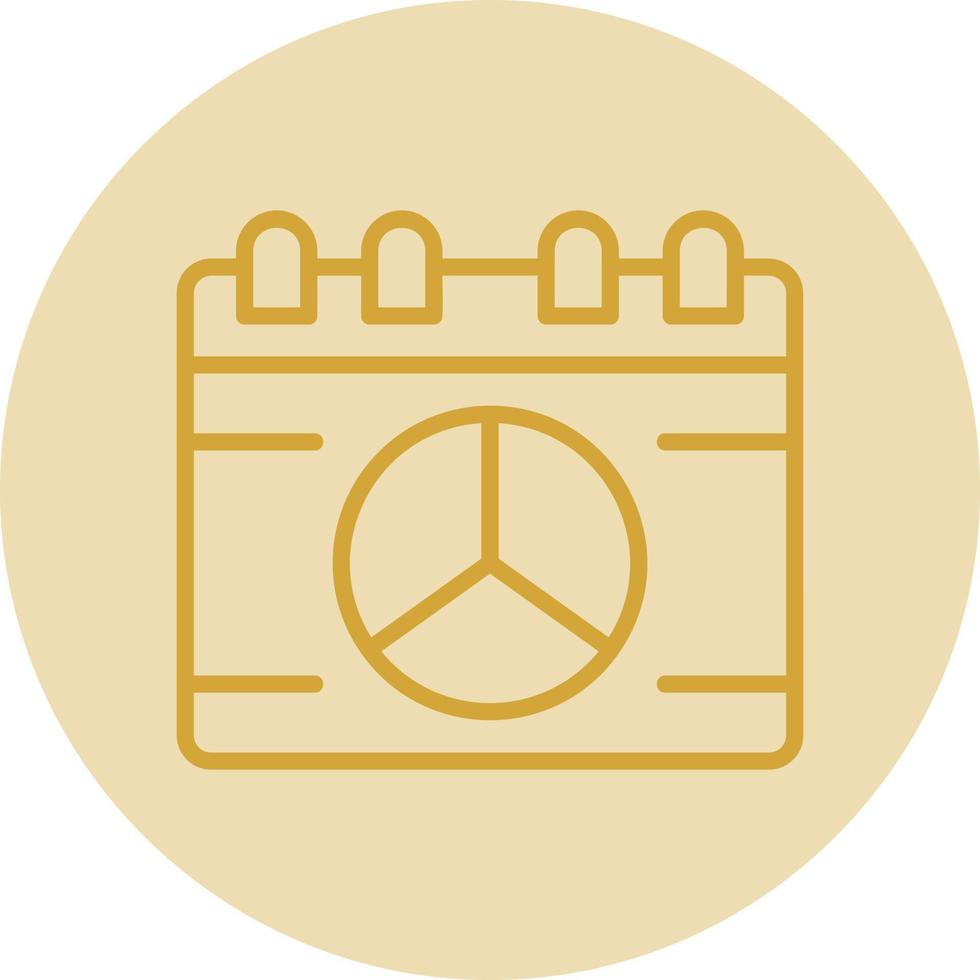 Peace Calendar Vector Icon Design