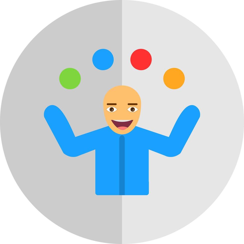 Juggling Vector Icon Design