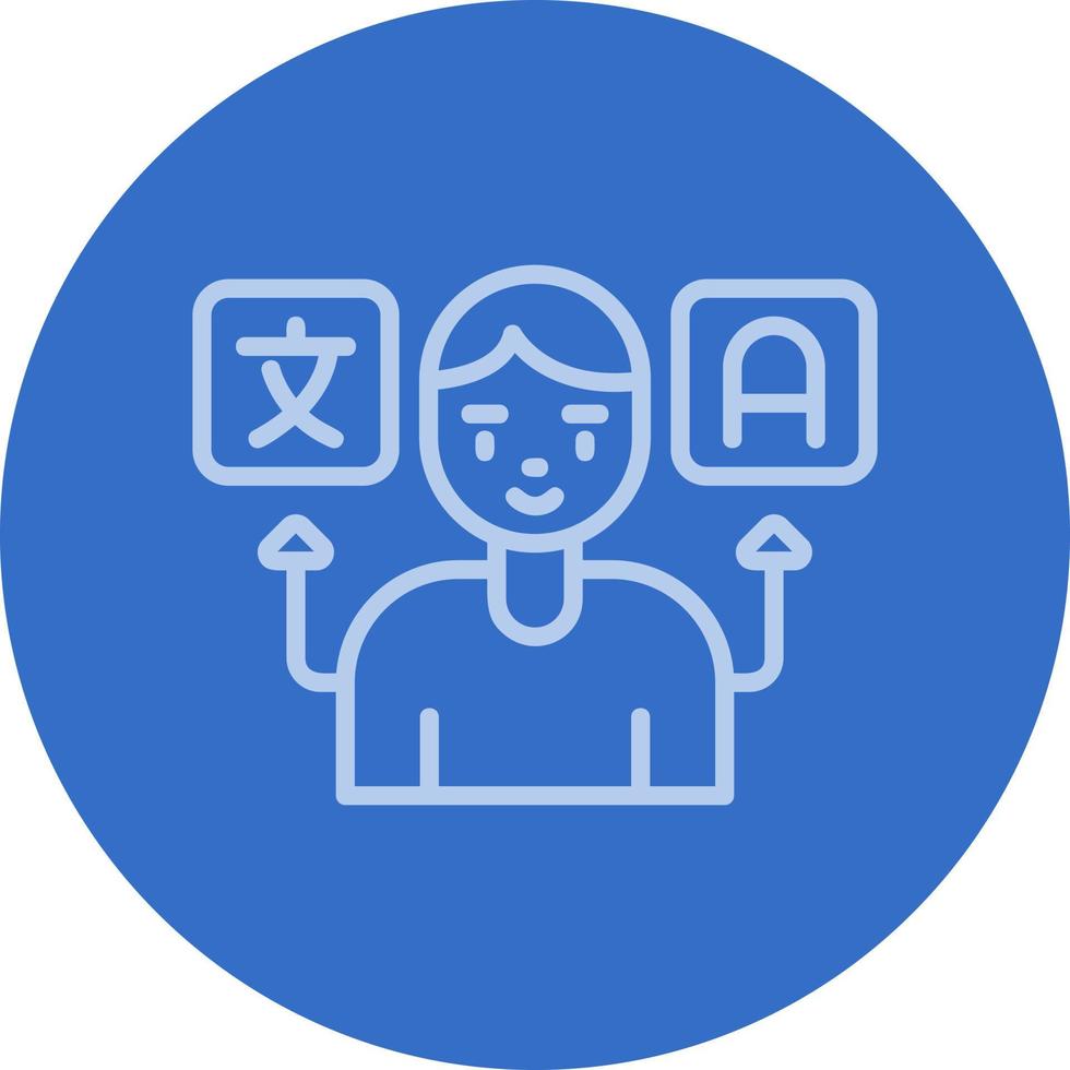 Translator Vector Icon Design