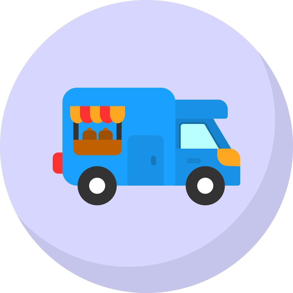 Food Truck Vector Icon Design