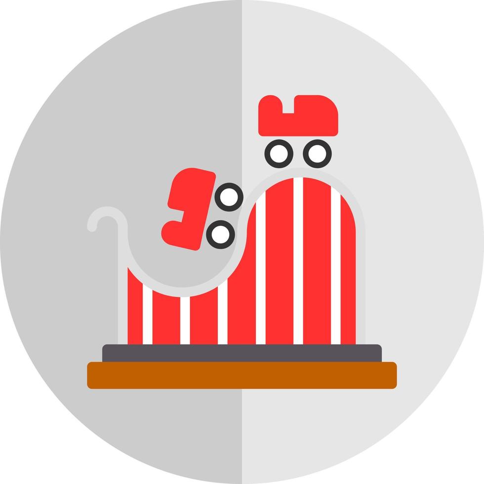 Roller Coaster Vector Icon Design