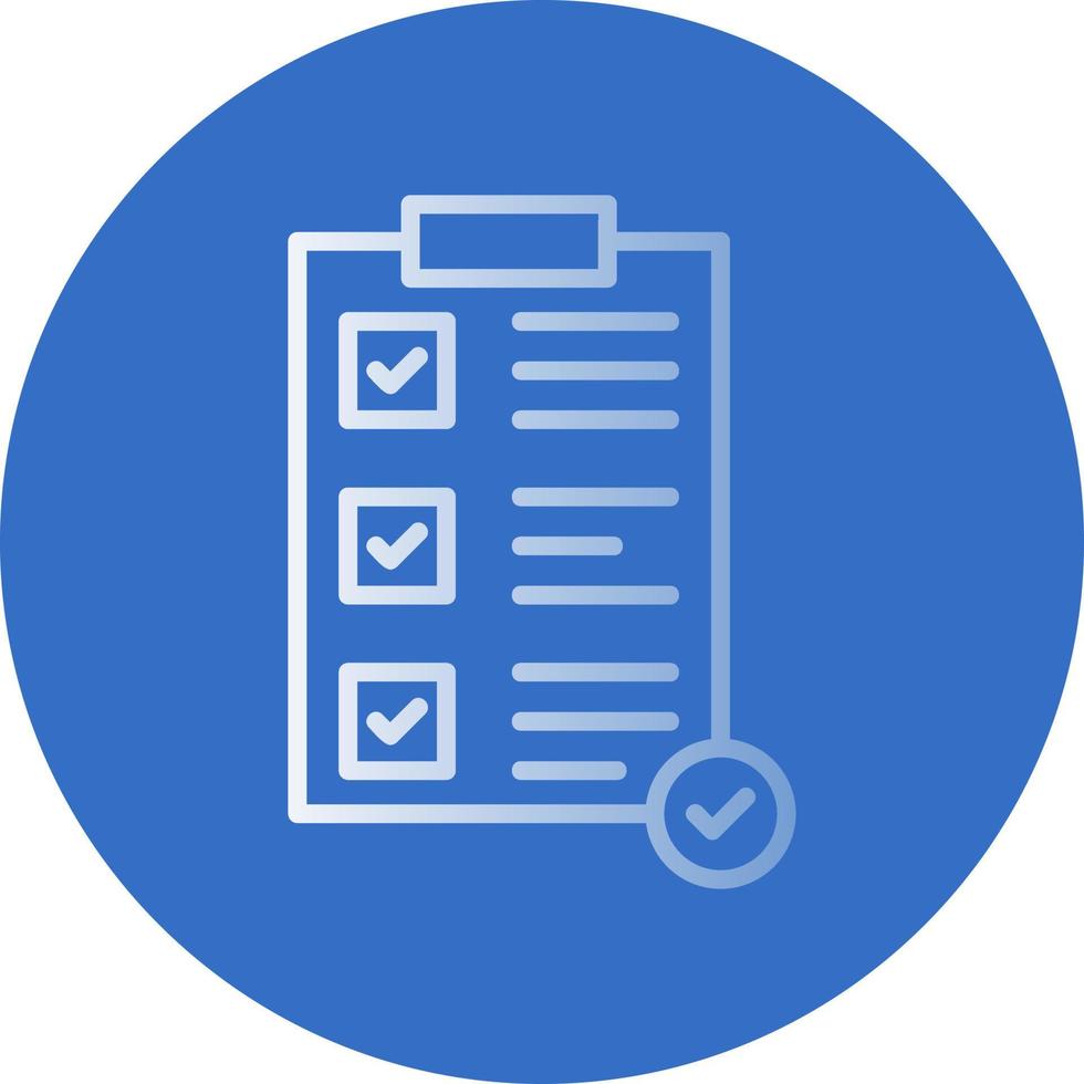 Completed Task Vector Icon Design