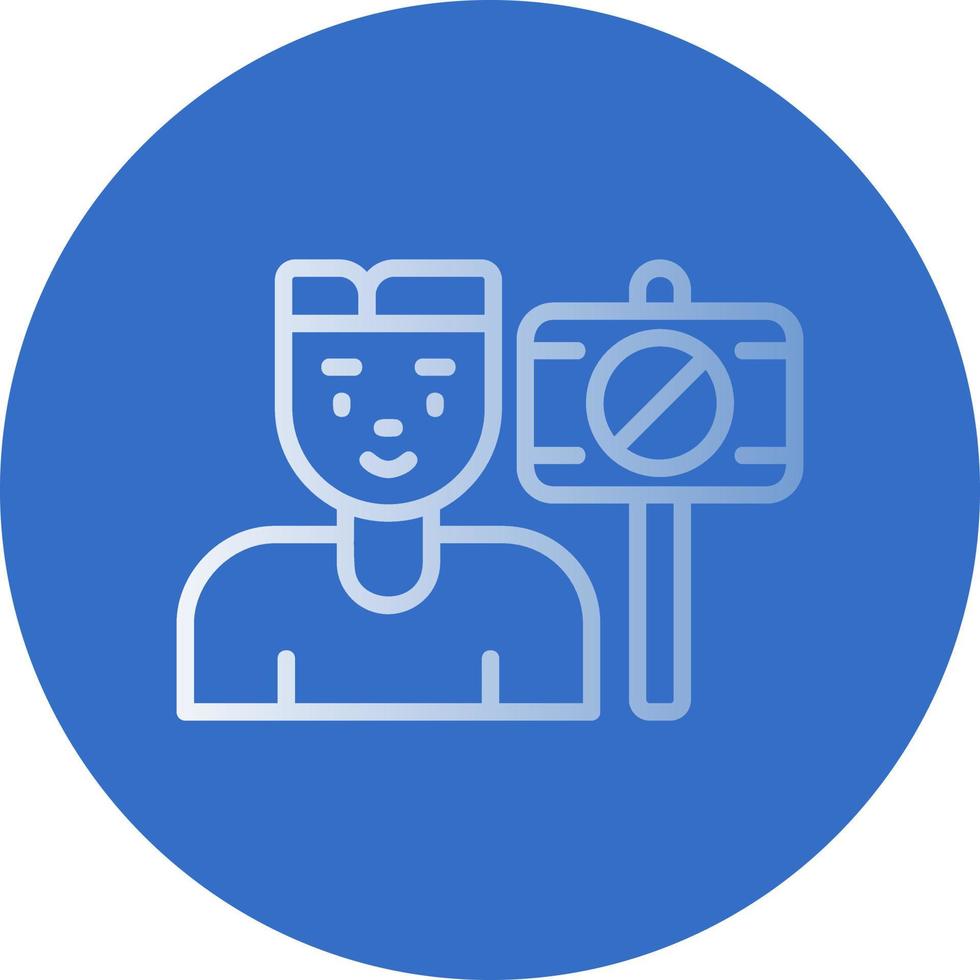 Protester Vector Icon Design