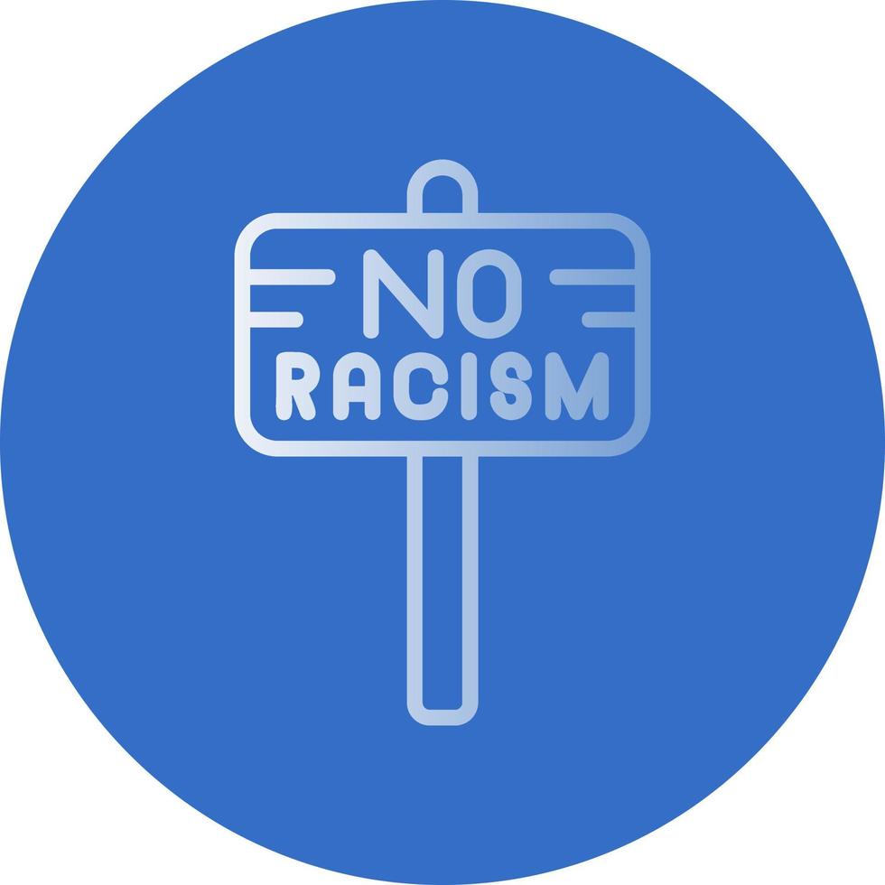 No Racism Vector Icon Design