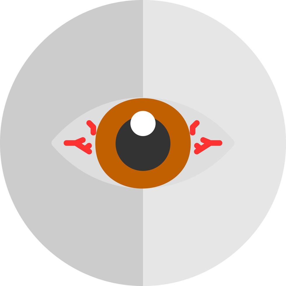 diseño de icono de vector de ojos rojos