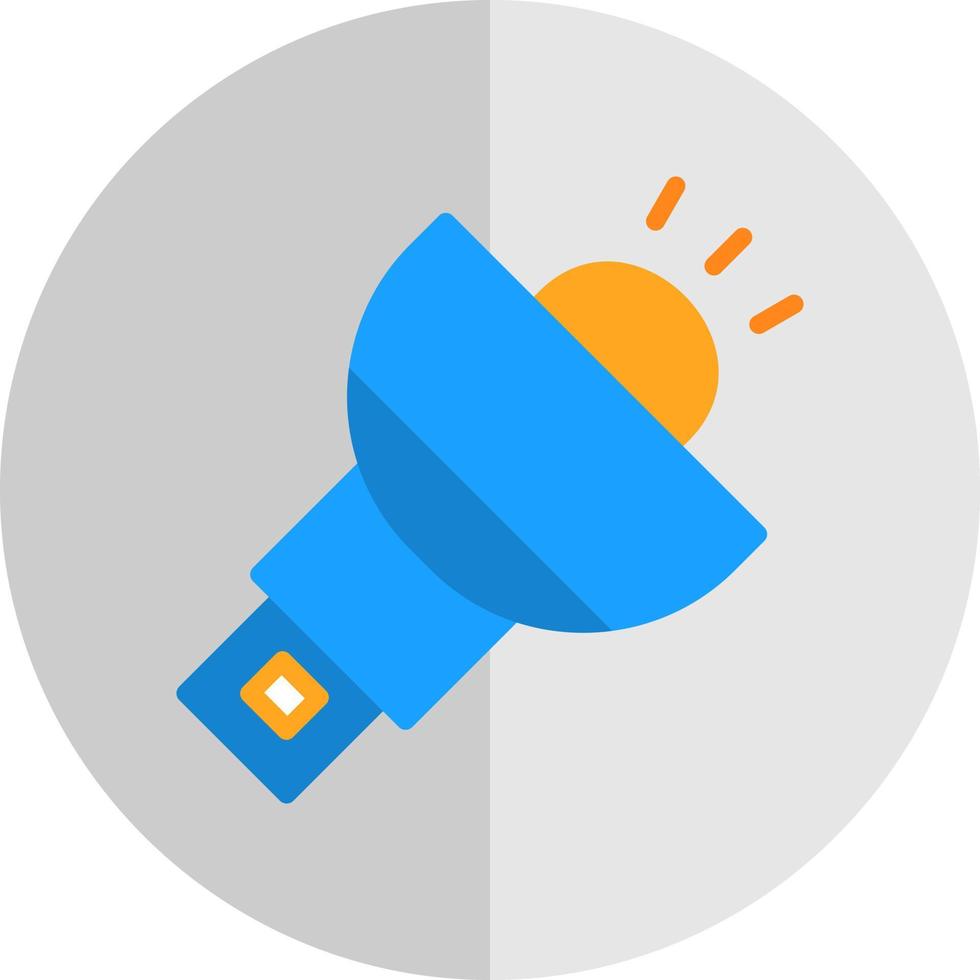 Flashlight Vector Icon Design