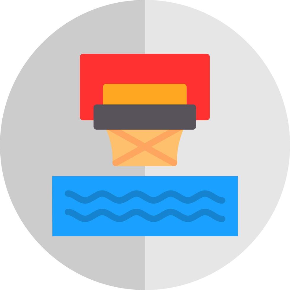 diseño de icono de vector de baloncesto de agua
