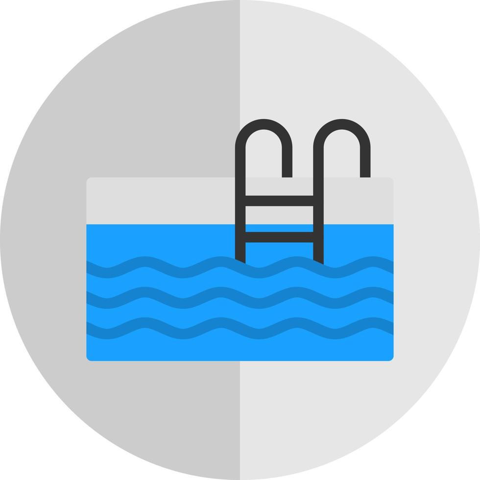 Swimming Pool Vector Icon Design